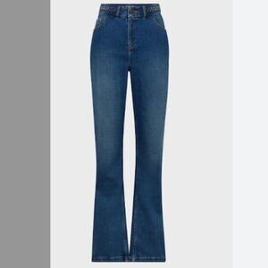 GERARD DAREL EBENE HIGH RISE FLARE LEG BLUE JEANS
